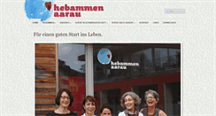 Desktop Screenshot of hebammen-aarau.ch