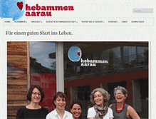 Tablet Screenshot of hebammen-aarau.ch